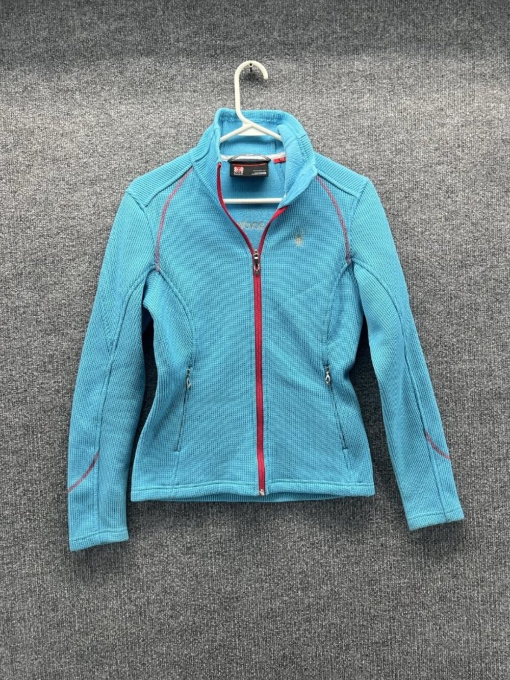 Spyder Jacket Womens Small Blue Core Sweater Full Zip Ski Fleece Outdoor Layer